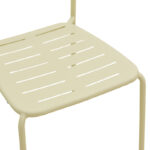 Καρέκλα Deraby pakoworld στοιβαζόμενη κρεμ μέταλλο 52.5x45.5x83εκ - Image 8