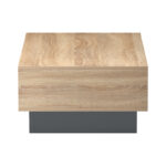 Τραπέζι σαλονιού Dekost pakoworld σε sonoma-ανθρακί 105x50x32εκ - Image 5