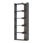 Βιβλιοθήκη Corpus pakoworld ανθρακί-sonoma 61x22x162εκ - Image 3