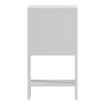 Κομοδίνο Reppo pakoworld λευκό 30x30x55εκ - Image 3