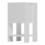 Κομοδίνο Reppo pakoworld λευκό 30x30x55εκ - Image 4