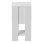 Κομοδίνο Reppo pakoworld λευκό 30x30x55εκ - Image 5