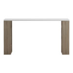 Γραφείο με ραφιέρα Labirent pakoworld sonoma-λευκό 140x60x75εκ - Image 2