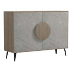 Μπουφές Gora pakoworld sonoma-μπεζ οψη μαρμαρου 110x35.5x82εκ - Image 2