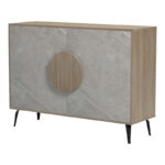 Μπουφές Gora pakoworld sonoma-μπεζ οψη μαρμαρου 110x35.5x82εκ - Image 4