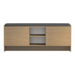 Έπιπλο εισόδου σκαμπό-παπουτσοθήκη Zulla pakoworld 10 ζεύγων ανοιχτό καρυδί 110x37x43εκ - Image 3