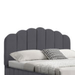 Κρεβάτι Tatiana pakoworld ύφασμα ανθρακί με αποθηκευτικό χώρο 120x200εκ - Image 5