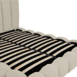 Κρεβάτι Nuvem pakoworld μπουκλέ υφασμα μπεζ με αποθηκευτικό χώρο 160x200εκ - Image 6