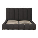 Κρεβάτι Nuvem pakoworld μπουκλέ υφασμα ανθρακί με αποθηκευτικό χώρο 160x200εκ - Image 5