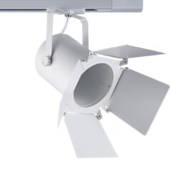 ΣΠΟΤ ΦΩΤΙΣΤΙΚΟ ΡΑΓΑΣ ΜΟΝΟΦΑΣΙΚΟ ΑΣΤΑΛΙ ΛΕΥΚΟ ΜΕ ΒΡΑΧΙΟΝΑ ΣΥΜΒΑΤΙΚΟ 1xΕ27 PAR30 IP20 305x185x305mm