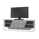 Έπιπλο τηλεόρασης Stevie pakoworld sonoma 160x40x50εκ - Image 5