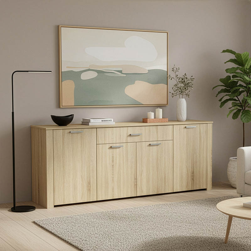 248-000007 Μπουφές Kinley pakoworld sonoma 210x40x82εκ