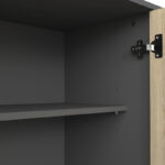 Μπουφές Billie pakoworld ανθρακί-sonoma 149x40x77εκ - Image 6