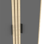 Παπουτσοθήκη-ντουλάπι Shoby pakoworld ανθρακί-sonoma 70.5x30x91εκ - Image 6