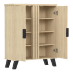 Παπουτσοθήκη-ντουλάπι Shoby pakoworld sonoma 70.5x30x91εκ - Image 4