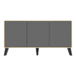 Μπουφές Billie pakoworld sonoma-ανθρακί149x40x77εκ - Image 5