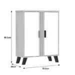 Παπουτσοθήκη-ντουλάπι Shoby pakoworld λευκό-sonoma 70.5x30x91εκ - Image 8