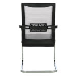 Καρέκλα γραφείου επισκέπτη Chromatic pakoworld μέταλλο-mesh μαύρο - Image 2