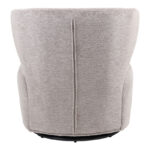 Πολυθρόνα Marelia pakoworld περιστρεφόμενη μπεζ ύφασμα 73x76x76εκ - Image 5