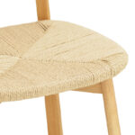 Καρέκλα Clareta pakoworld rubberwood-σχοινί σε φυσική απόχρωση 53x55x79εκ - Image 8