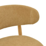 Καρέκλα Luben pakoworld ύφασμα καφέ - rubberwood σε φυσική απόχρωση 53x54x79εκ - Image 7