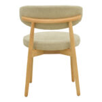 Καρέκλα Luben pakoworld ύφασμα γκρι - rubberwood σε φυσική απόχρωση 53x54x79εκ - Image 6