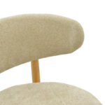 Καρέκλα Luben pakoworld ύφασμα γκρι - rubberwood σε φυσική απόχρωση 53x54x79εκ - Image 7