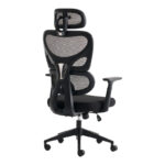 Καρέκλα γραφείου διευθυντή Cadrey pakoworld mesh μαύρο 67x64x120-128εκ - Image 3