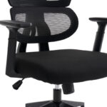 Καρέκλα γραφείου διευθυντή Cadrey pakoworld mesh μαύρο 67x64x120-128εκ - Image 7