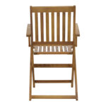 Πολυθρόνα Joter pakoworld πτυσσόμενη ξύλο ακακίας φυσικό 53x60x90εκ - Image 5