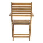 Πολυθρόνα Recofly pakoworld πτυσσόμενη ξύλο ακακίας φυσικό 52x53x85εκ - Image 5