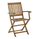 Τραπεζαρία Joter-Falov pakoworld σετ 5τεμ φυσικό μασίφ ξύλο ακακίας 130x80x72εκ - Image 7