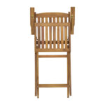 Τραπεζαρία Recofly-Falov pakoworld σετ 5τεμ φυσικό μασίφ ξύλο ακακίας 130x80x72εκ - Image 9