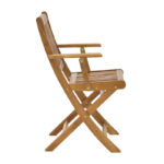 Τραπεζαρία Recofly-Jaybo pakoworld σετ 5τεμ πτυσσόμενο φυσικό μασίφ ξύλο ακακίας 100x65x72εκ - Image 8