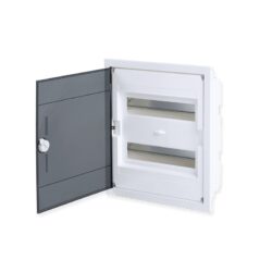 ΧΩΝΕΥΤΗ ΔΙΑΦΑΝΗ ΠΛΑΣΤΙΚΗ ΠΟΡΤΑ ΚΑΙ ΠΛΑΣΤΙΚΟ ΠΛΑΙΣΙΟ U24A 24 ΘΕΣΕΩΝ 2 ΣΕΙΡΩΝ IP40