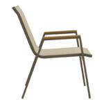 Τραπεζαρία Kliton-Azelie pakoworld σετ 5τεμ σε σαμπανιζέ απόχρωση 150x80x74εκ - Image 4