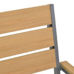 Πολυθρόνα Breze pakoworld στοιβαζόμενη plywood σε φυσική-αλουμίνιο σε ανθρακί απόχρωση 57.5x60x88εκ - Image 7