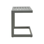 Τραπεζι Aether pakoworld αλουμίνιο σε ανθρακί απόχρωση 37.5x36.5x53εκ - Image 2