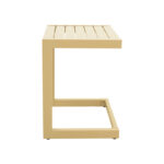 Τραπεζι Aether pakoworld αλουμίνιο σε cappuccino απόχρωση 37.5x36.5x53εκ - Image 2