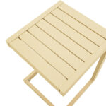 Τραπεζι Aether pakoworld αλουμίνιο σε cappuccino απόχρωση 37.5x36.5x53εκ - Image 3