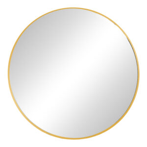 Καθρέπτης Emmett pakoworld χρυσό αλουμίνιο Φ80x2.5εκ