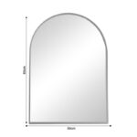 Καθρέπτης Mirrory pakoworld μαύρο αλουμίνιο 50x2.5x80εκ - Image 2