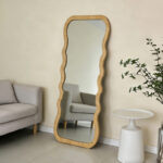 Καθρέπτης Zerbon pakoworld mdf σε φυσική απόχρωση 60x1.5x155εκ - Image 2