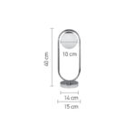 InLight Επιτραπέζιο φωτιστικό σε χρυσαφί χρώμα και λευκή οπαλίνα 1XG9 D:40cm (3017-GL) - Image 3