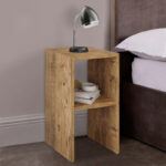 Κομοδίνο Deseo pakoworld σε oak απόχρωση 30x30x60εκ - Image 2