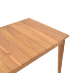 Τραπέζι Ory pakoworld teak ξύλο σε φυσική απόχρωση 160x80x75εκ - Image 4