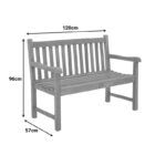 Καναπές Nat pakoworld teak ξύλο σε φυσική απόχρωση 120x57x96εκ - Image 9