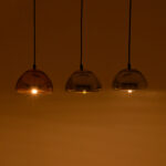 Φωτιστικό οροφής τρίφωτο Ovalone I pakoworld G9 ασημί-χρυσό-μπρονζέ μέταλλο-γυαλί Φ58x16.5κ - Image 2