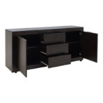 Μπουφές Doha pakoworld σε wenge απόχρωση 180x45x80.5εκ - Image 3
