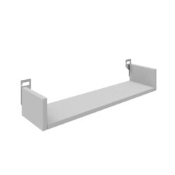 Ραφιέρα τοίχου Derva pakoworld σε λευκή απόχρωση 60x15x10cm